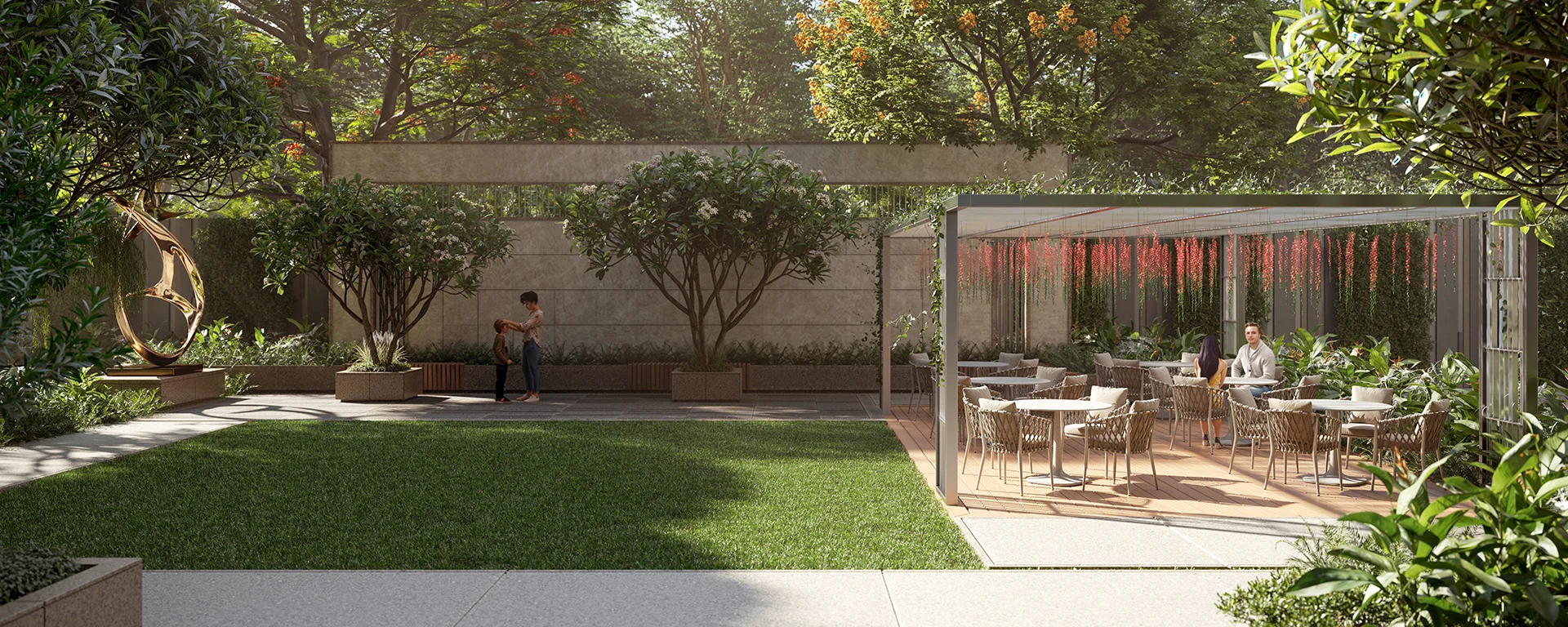 The Deck with Tree Pits